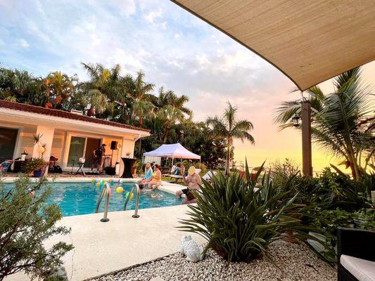 We enjoy creating a variety of spaces for guests to enjoy!