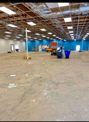 Photo of what they considered a completed space and started the rent schedule.