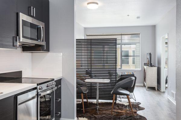 kitchen and living room Junior 1 bed