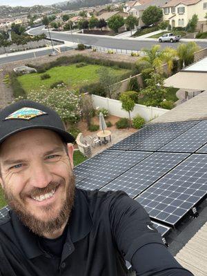 Another great day cleaning panels!