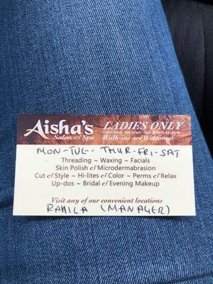 Aisha's Salon & Spa