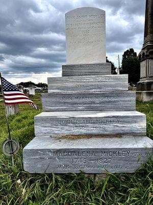 Jacob Mickley, the man who saved the Liberty Bell is buried here