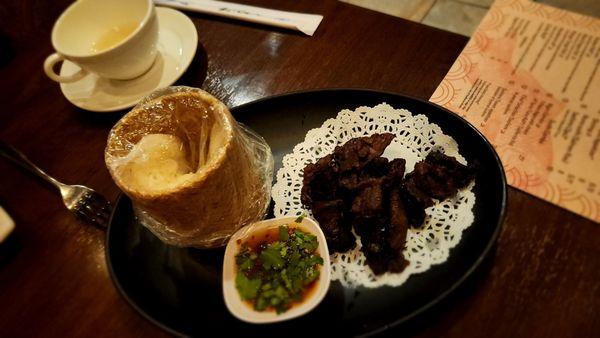 Beef Jerky w/ sticky rice