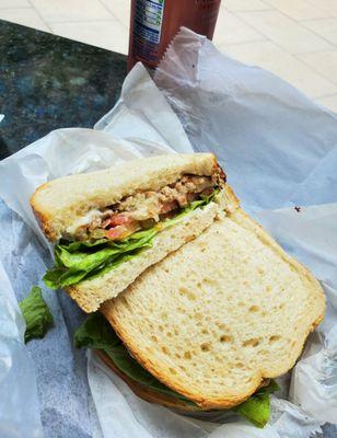 Tuna Melt on Sourdough Bread