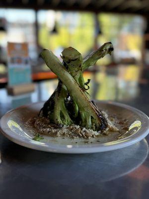 Pretty but those stalks are inedible. Yikes.