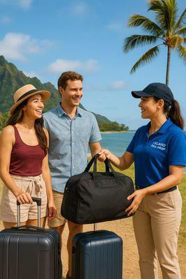 Experience the Islands ff Hawaii with a hands free time and leave it to Island Bag Drop to hold your bags and luggage while you enjoy.