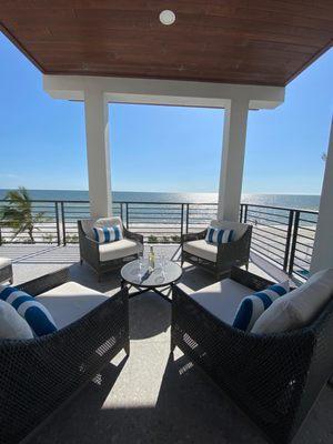 View from our stay at Bonita Beach.