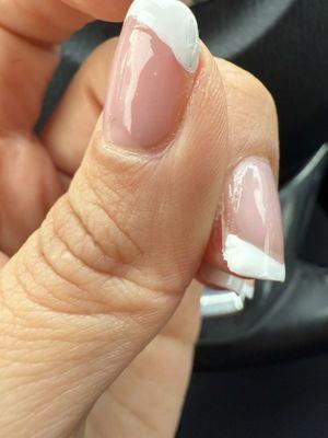 Very clumpy bc they used old polish