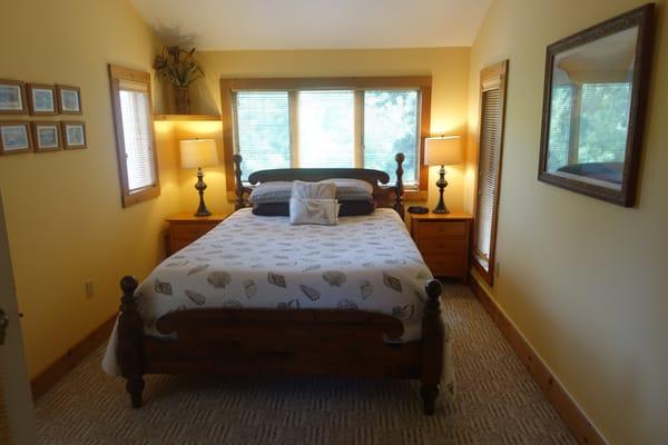 Acadia Getaway House, upstairs bedroom w/queen bed