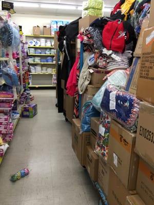 If you have a wheelchair, shop elsewhere. No room in these aisles...