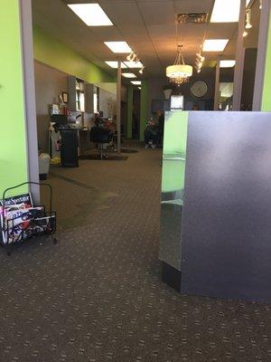Entrance to the salon.