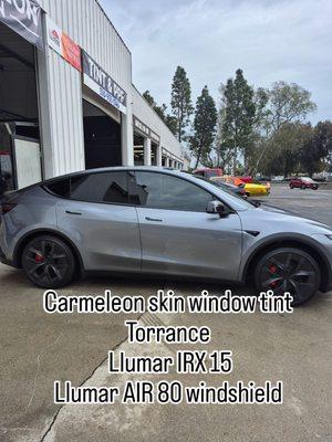 Tesla model y
Llumar IRX 15
Llumar AIR 80 windshield