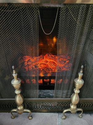 Fire log insert with light/heater