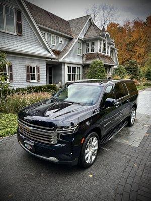 Complete Suburban transformation in Weston -- interior deep clean + exterior shine. Mobile service.