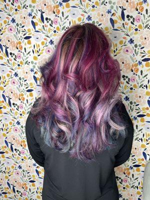 Vivid colors with blonde