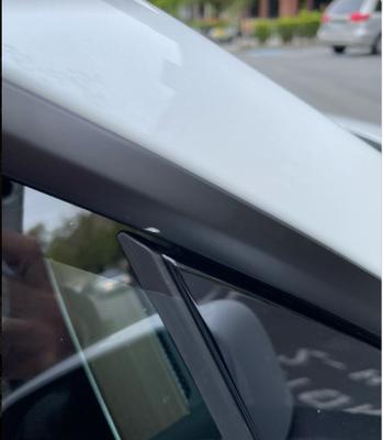 Chipped Window Door Frame. This was taken right after Niel's team tried to fix bubbles.