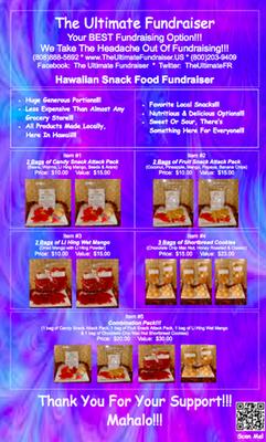 TUF's Great Hawaiian Snack Fundraiser