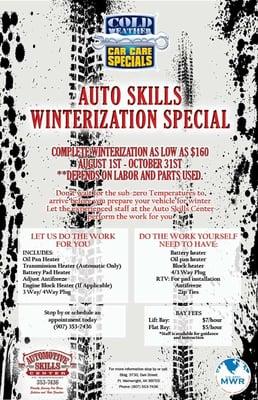 Winterization special 2015