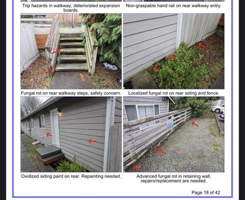 This is a sample of an inspection report by John. It has been cropped for privacy and it is just a snippet of what he truly offers