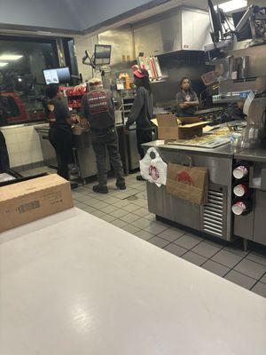 The one in the red visor was the one that was super disrespectful, hollering and cursing