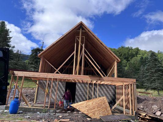 Framing a new project .