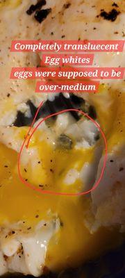 Supposed to be Over-Medium. 90% of the whites were still translucent!