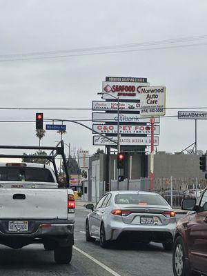 The billboard on the street