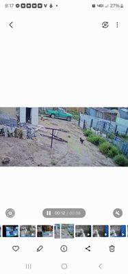 Vicious dog is my yard being video tapped by 2 City Council Members while Mayor lies to the Sheriff's saying no dog was loose.