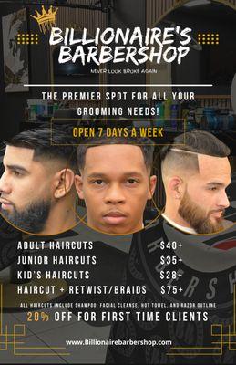 Billionaire's Barbershop Crabtree Valley Mall