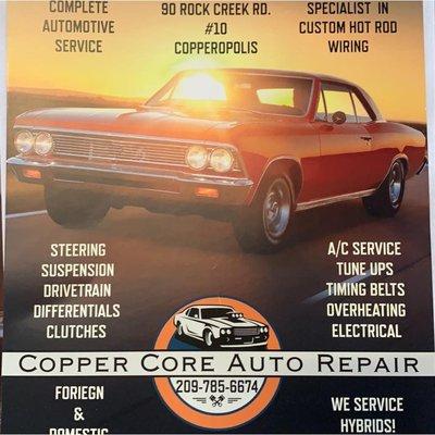 Copper Core Auto Repair Logo