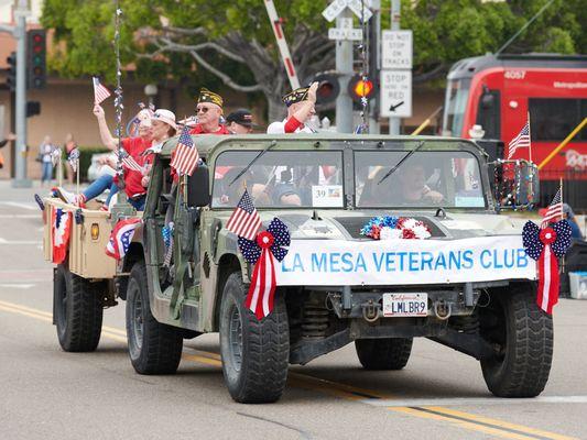 Lam Mesa Veterans Club at the Flag Day parade