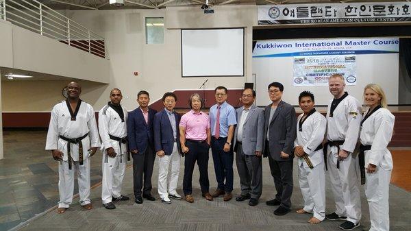 Me with my Master Dragon Kim and other very important officials from the Kukkiwon