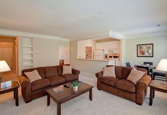 Furnished one bedroom apartment at Easton Commons