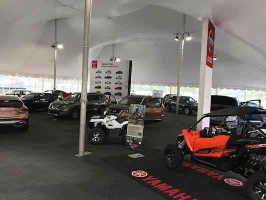 Carpet tiles for events