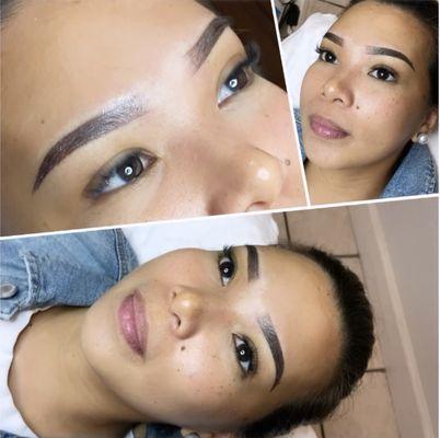 Ombré powder brows