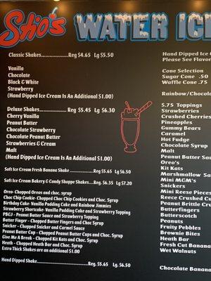 Stio's Water Ice and Ice Cream