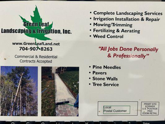 Green Leaf Landscaping & Irrigation