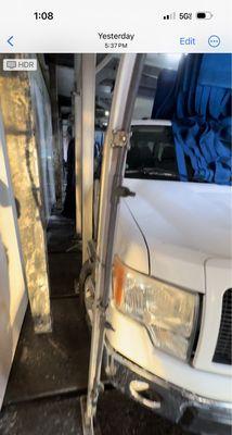 unprofessional & rude. Messed up my truck & would not even apologize or attempt to repair it. See pic