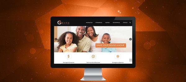 Web Design Project for Guss heating and air in Baton Rouge, LA
