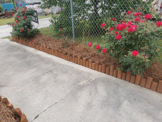 I would like extend a huge THANK YOU to Lowe's and Murray Feed and Seed for donating the materials needed to improve our flower beds.