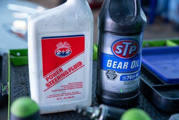 Oil change, fluid flush