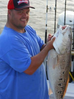 Red Drum action of the Beaches of Orange Beach with Reel Attraction Charters!
