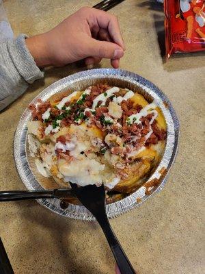 Cheddar bacon 1 potato