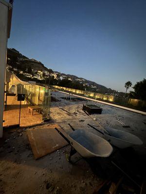Rooftop amenities demolished