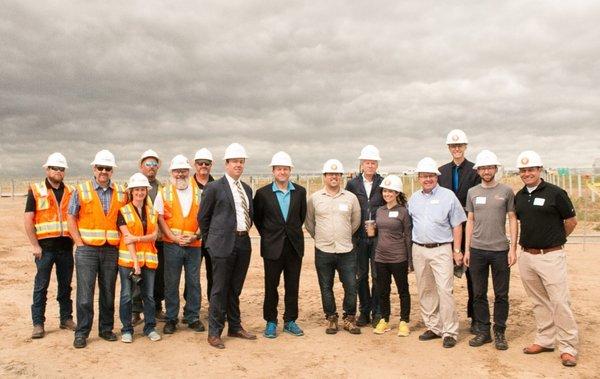 Future Governor Jared Polis helps break ground on SunShare's Imboden Community Solar Garden while on the campaign trail in 2018.