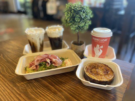 Loaded Toast and Quiche