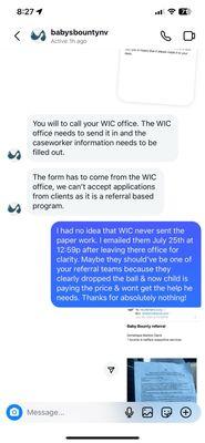 A photo of them clearly waiting almost a month to do nothing for me!!