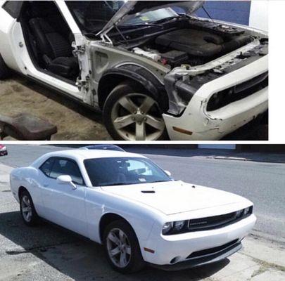 Customers Dodge Challenger that need some bodywork