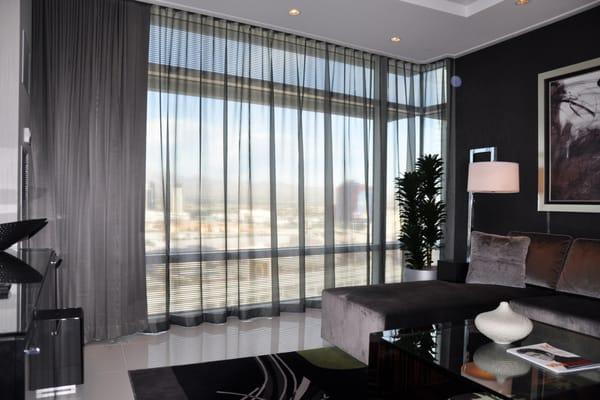 Quiet Motorized Drapery System.