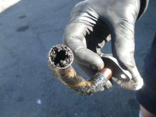 Mercedes Check Engine Light triggered by plugged EGR passageway